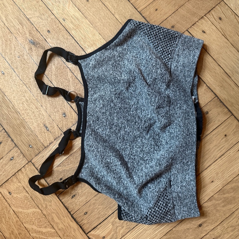 Boob Design Black and Gray nursing Sports Bra